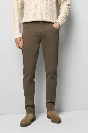 30% OFF - MEYER M5 Jeans - 6188 Cotton Twill Chinos - Stone