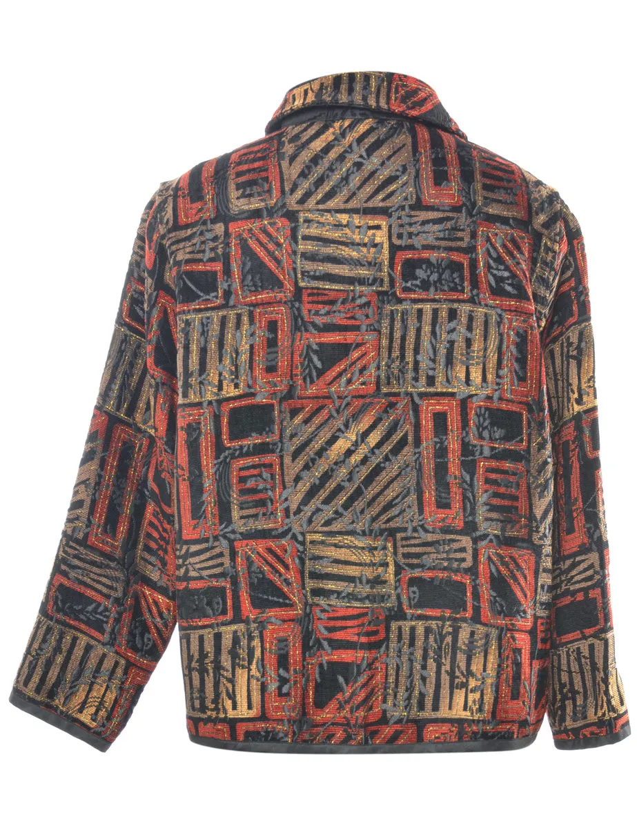 Abstract Multi-Colour Tapestry Jacket - L