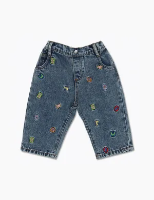 Alphabet Denim Jeans