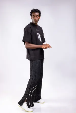 ATTO TETTEH Black Gyambibi Macrame Pants