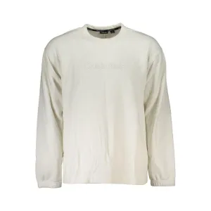 Calvin Klein Elegant Crew Neck Sweater with Brushed Logo