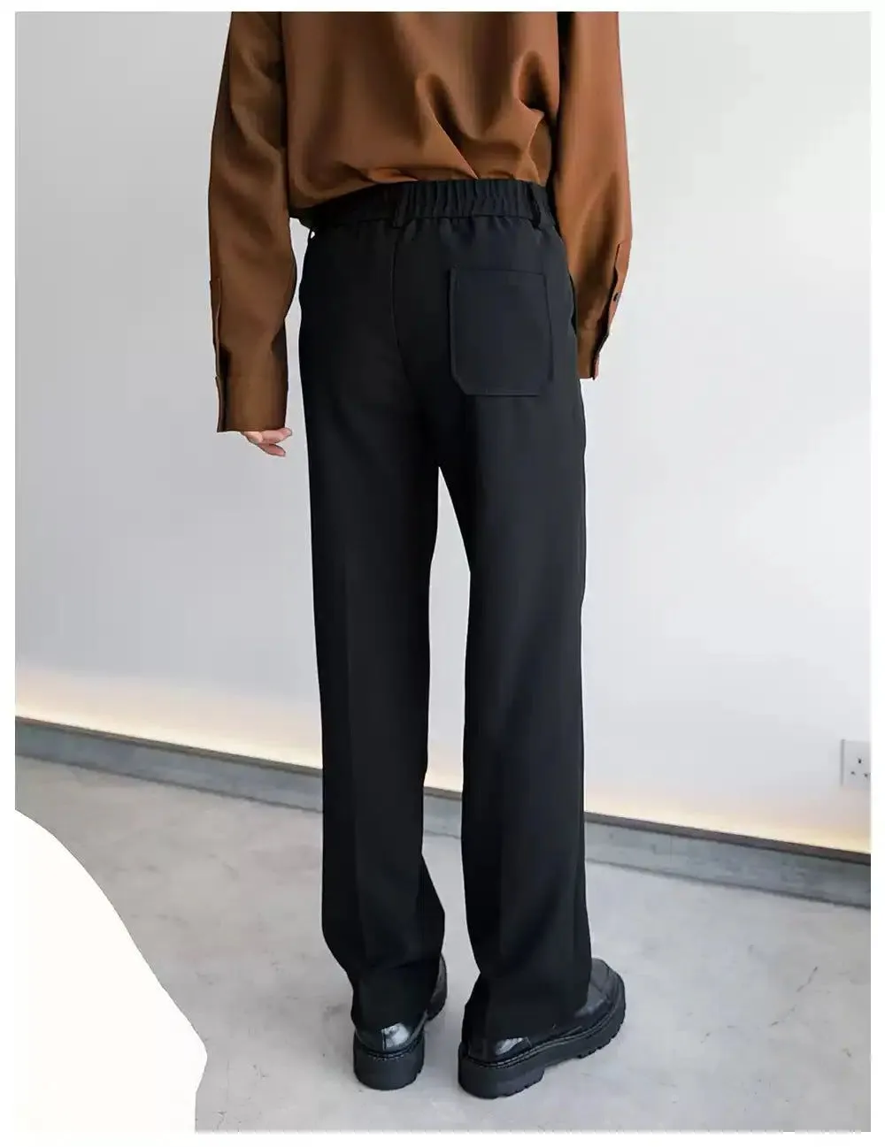 Chuan Pleated Bootcut Versatile Trousers