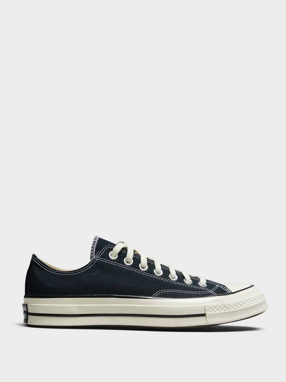 Chuck 70 Low Top Canvas Sneakers in Black/Egret