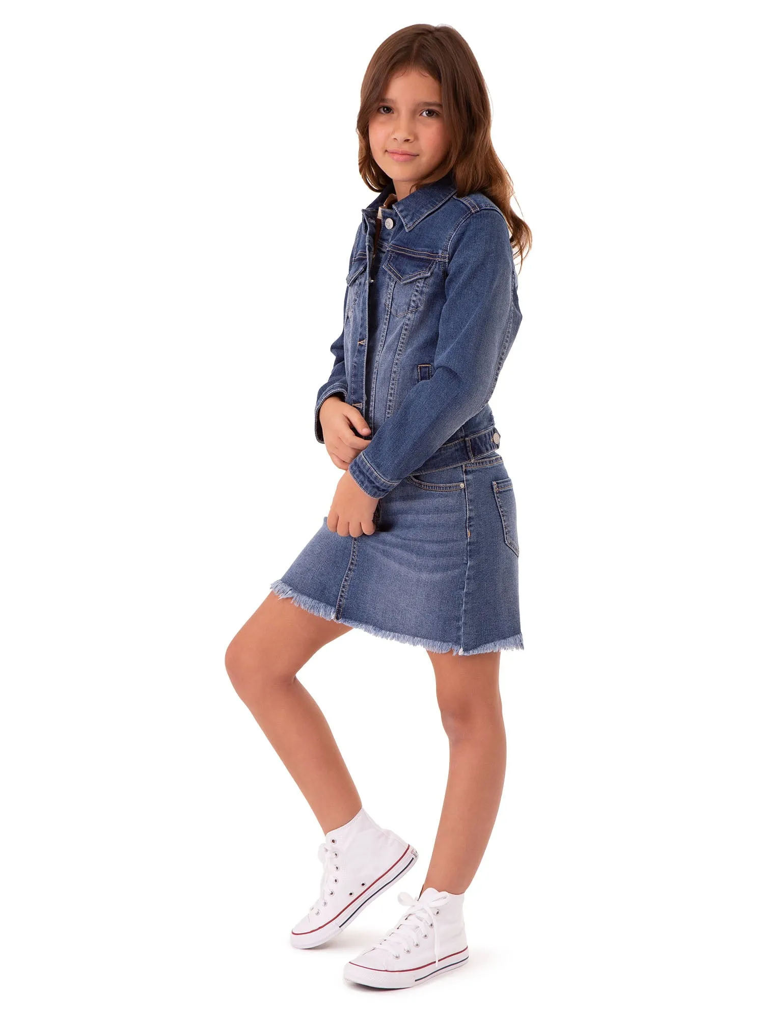 Girls Classic Denim Jean Jacket