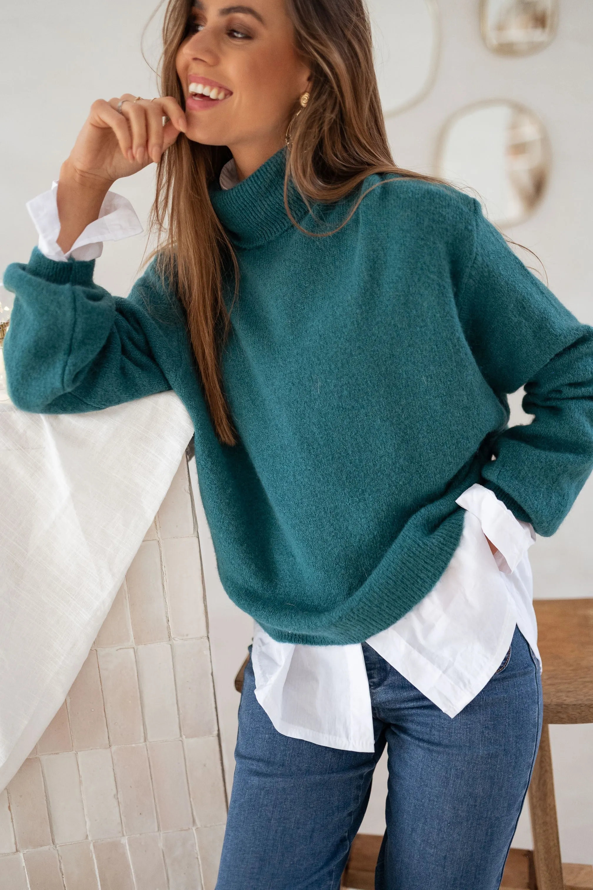 Green Laurya Sweater