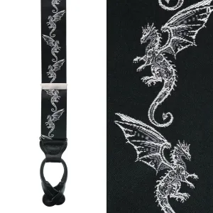 Guardian of Freedom Tribal Dragon Silk Button End  Braces