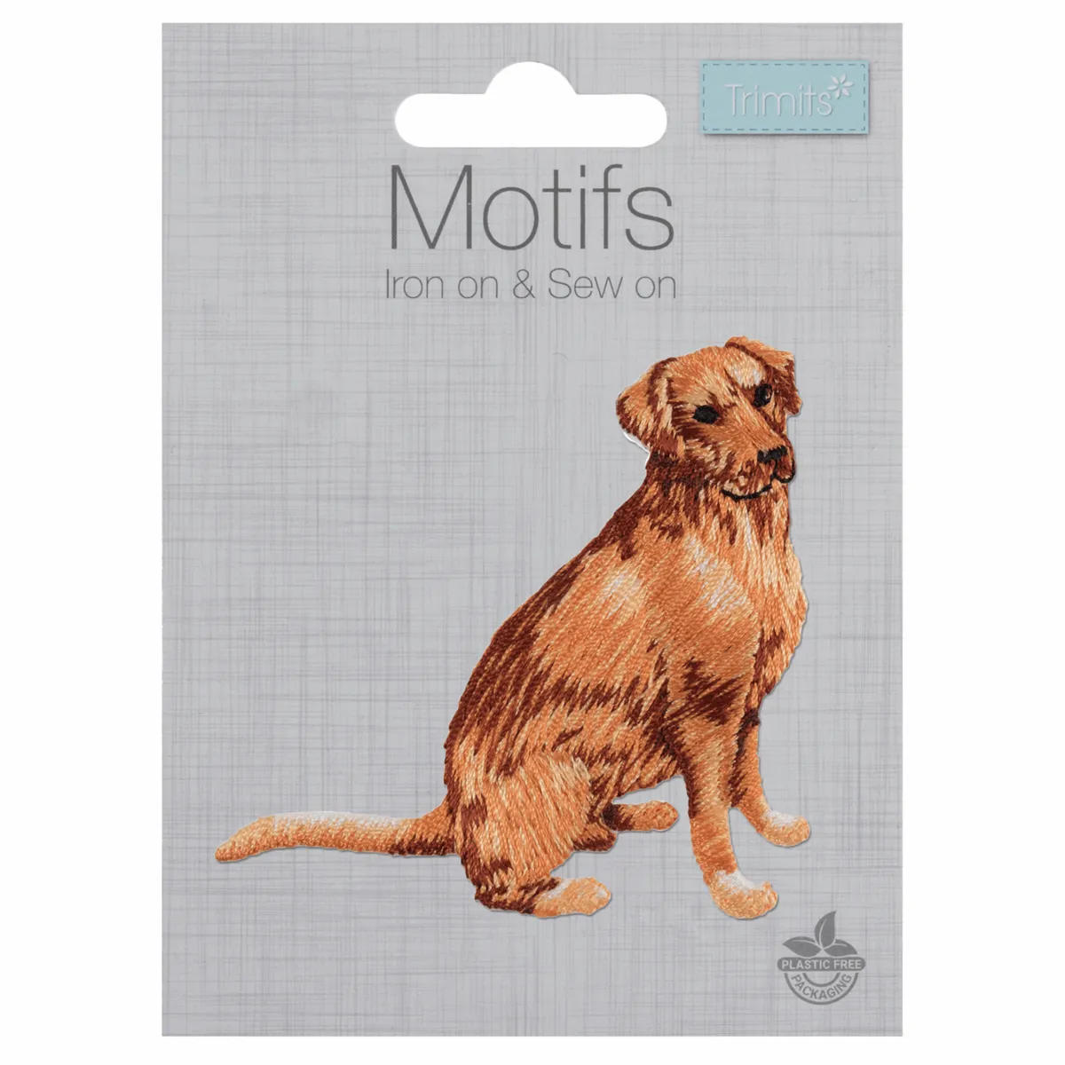 Iron-On/Sew On Motif Patch - Golden Retriever