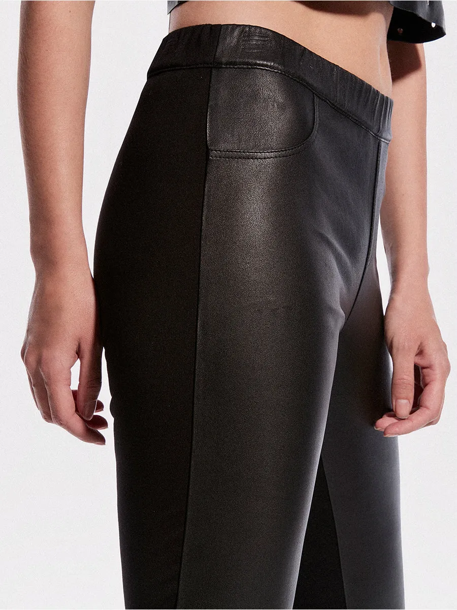 KIKI STRETCH LEATHER LEGGINGS