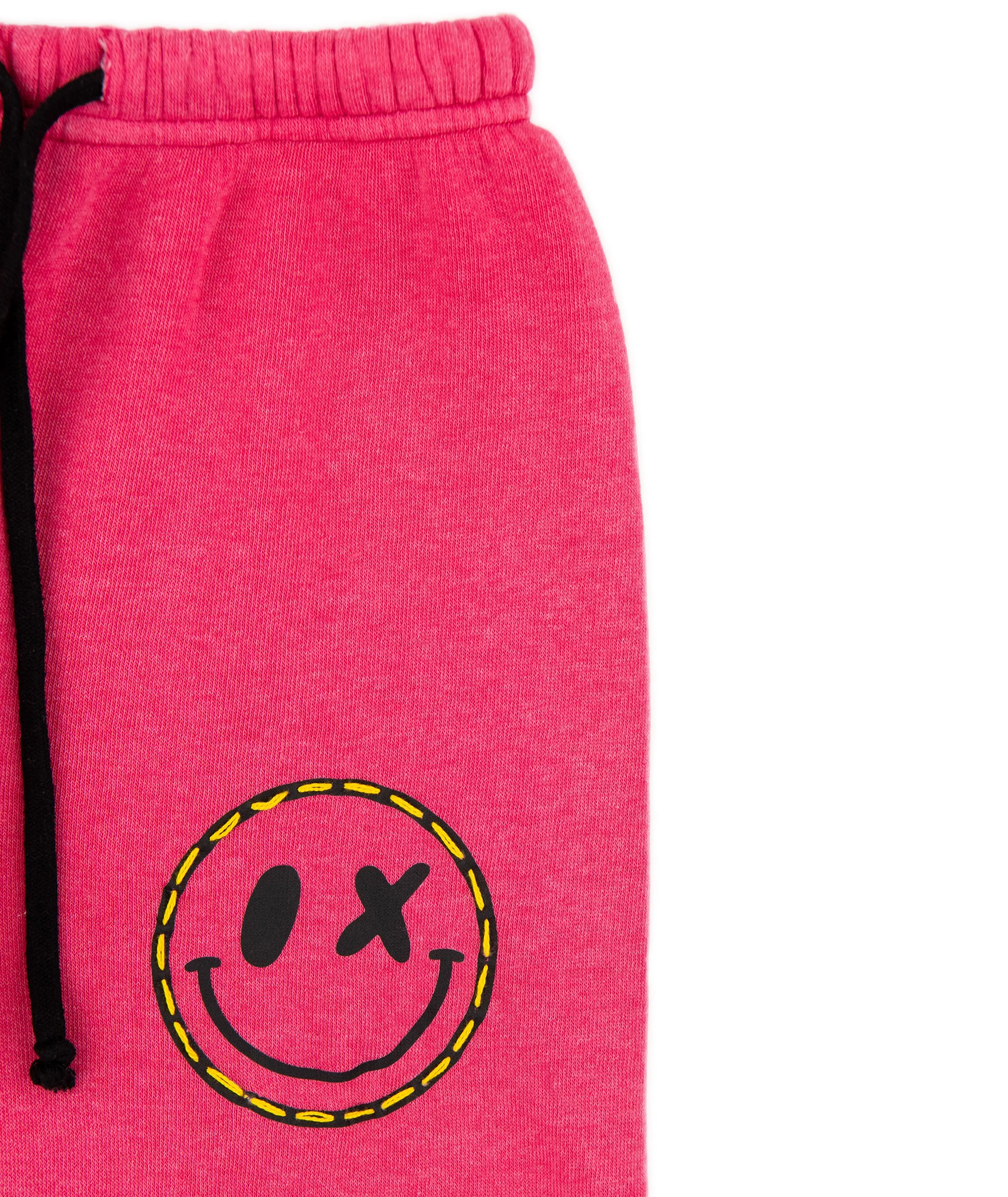 Love Junkie Girls Banded Bottom Stitch Sweatpants Punch