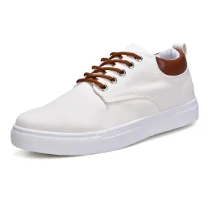 Men's Fashion Summer Spring Canvas Casual Shoes Lace Up Comfort Flat Sneakers Shoes | R009