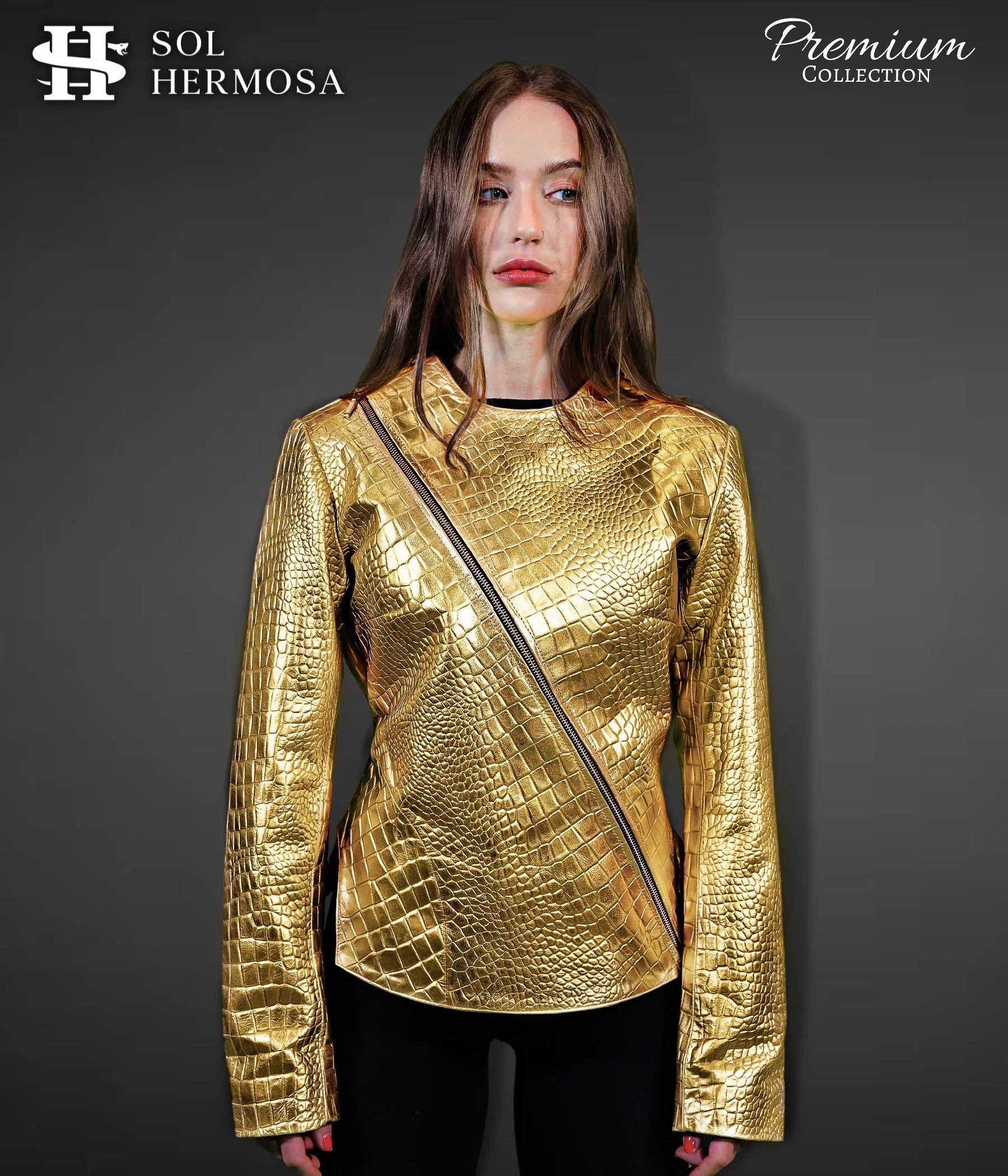 Modern Leather Jacket For Women- Hera