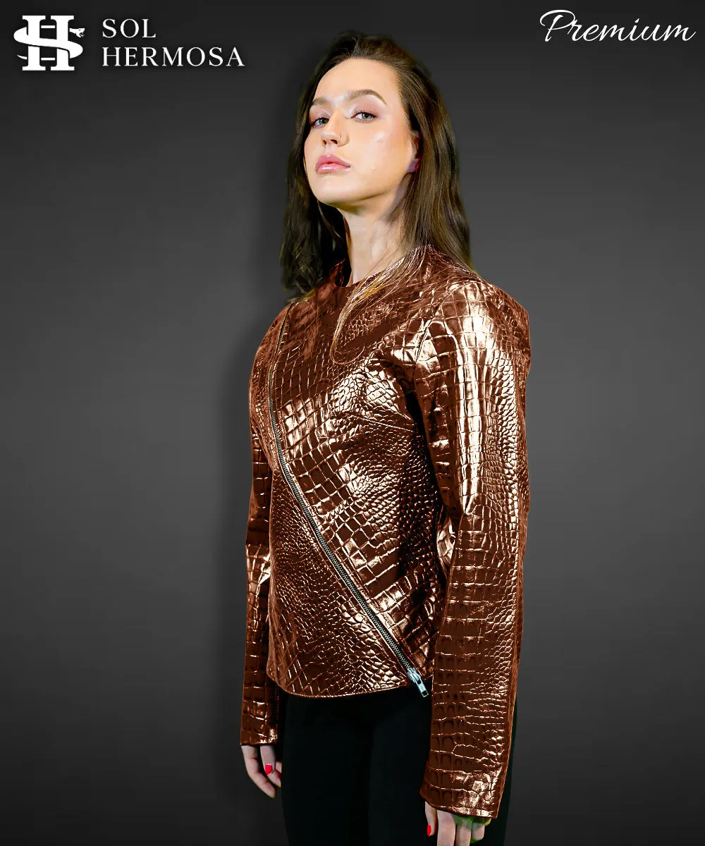 Modern Leather Jacket For Women- Hera