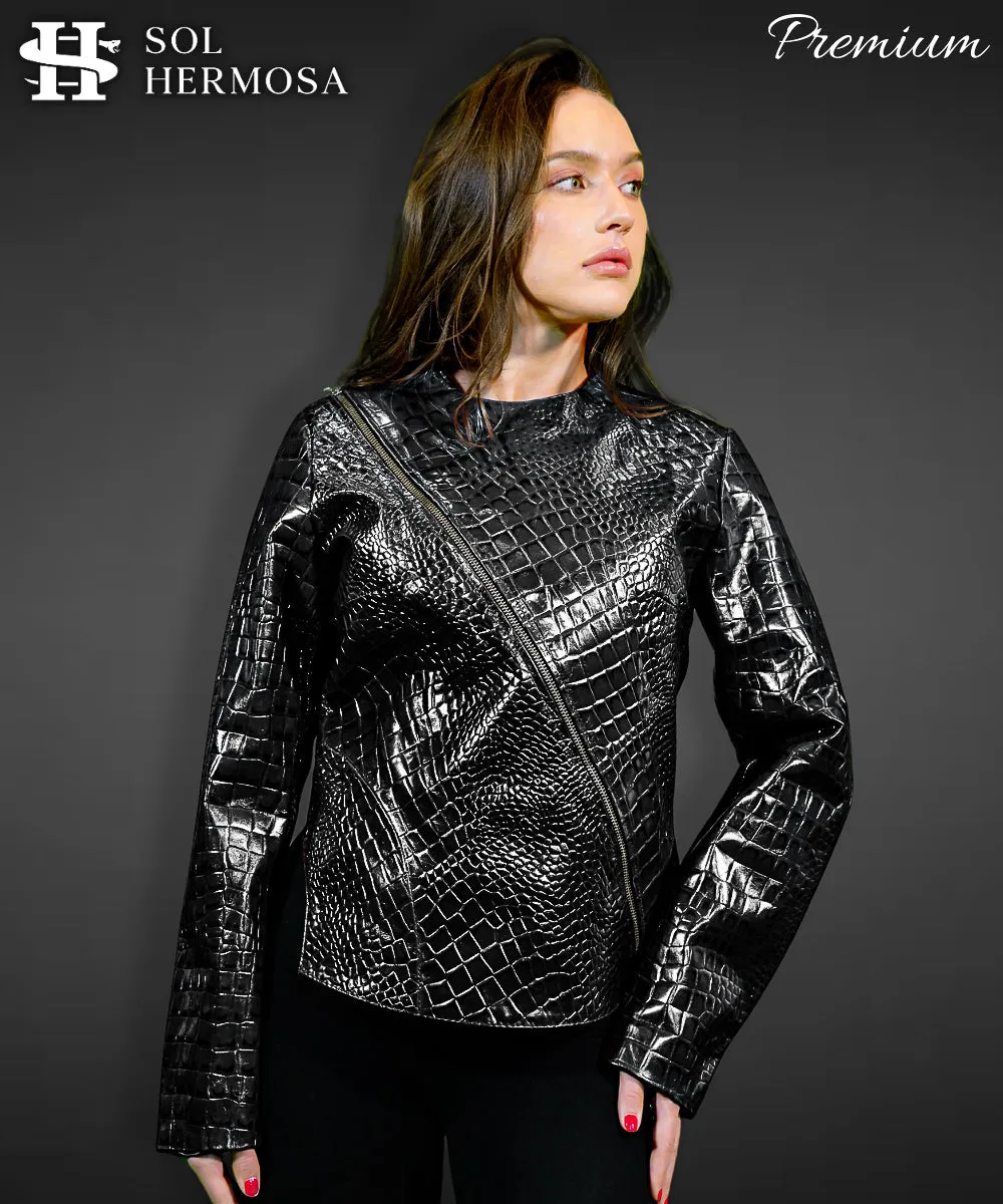 Modern Leather Jacket For Women- Hera