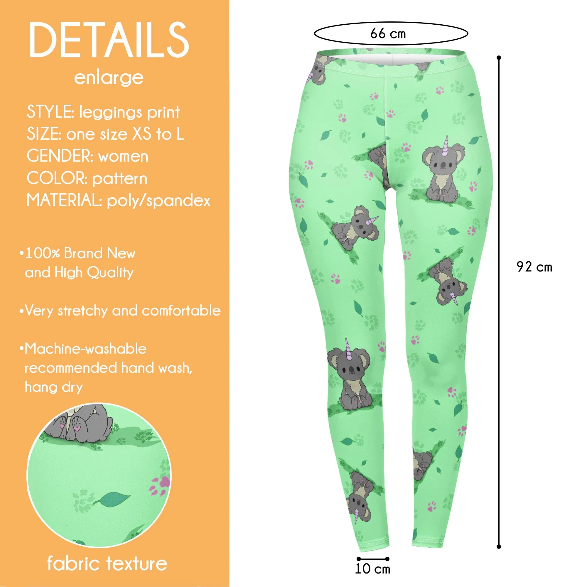 Regular Leggings (8-12 UK Size) - Koalacorn