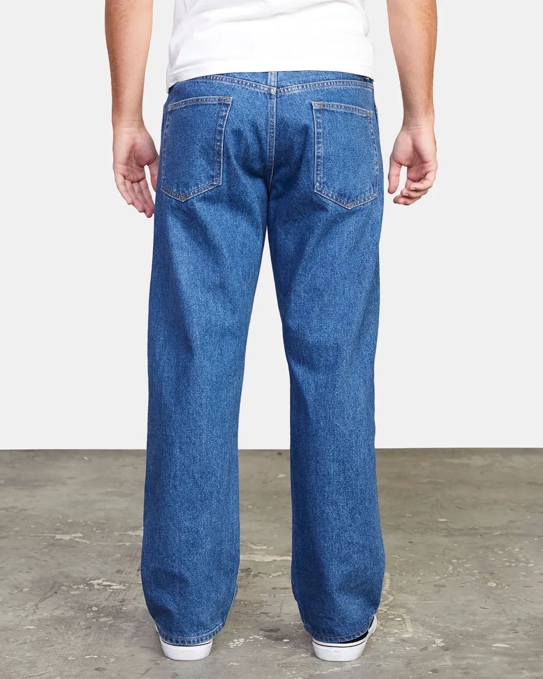 RVCA Americana Relaxed Fit Denim - Blue Collar