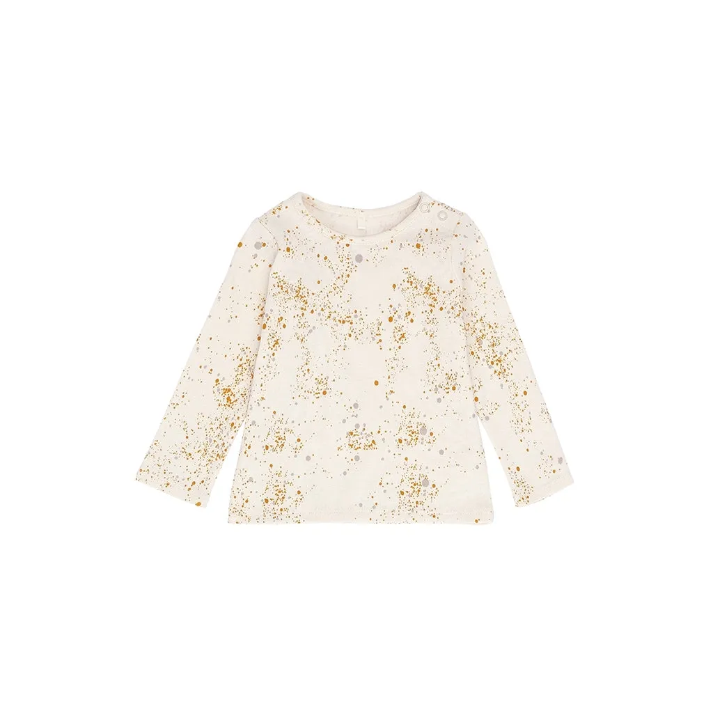 SGBella L/S Baby Blouse Mini Splash - Off White (Fluffy sky, cream)