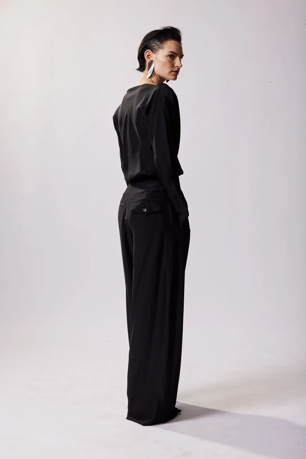 Silk Sun Pants - Black