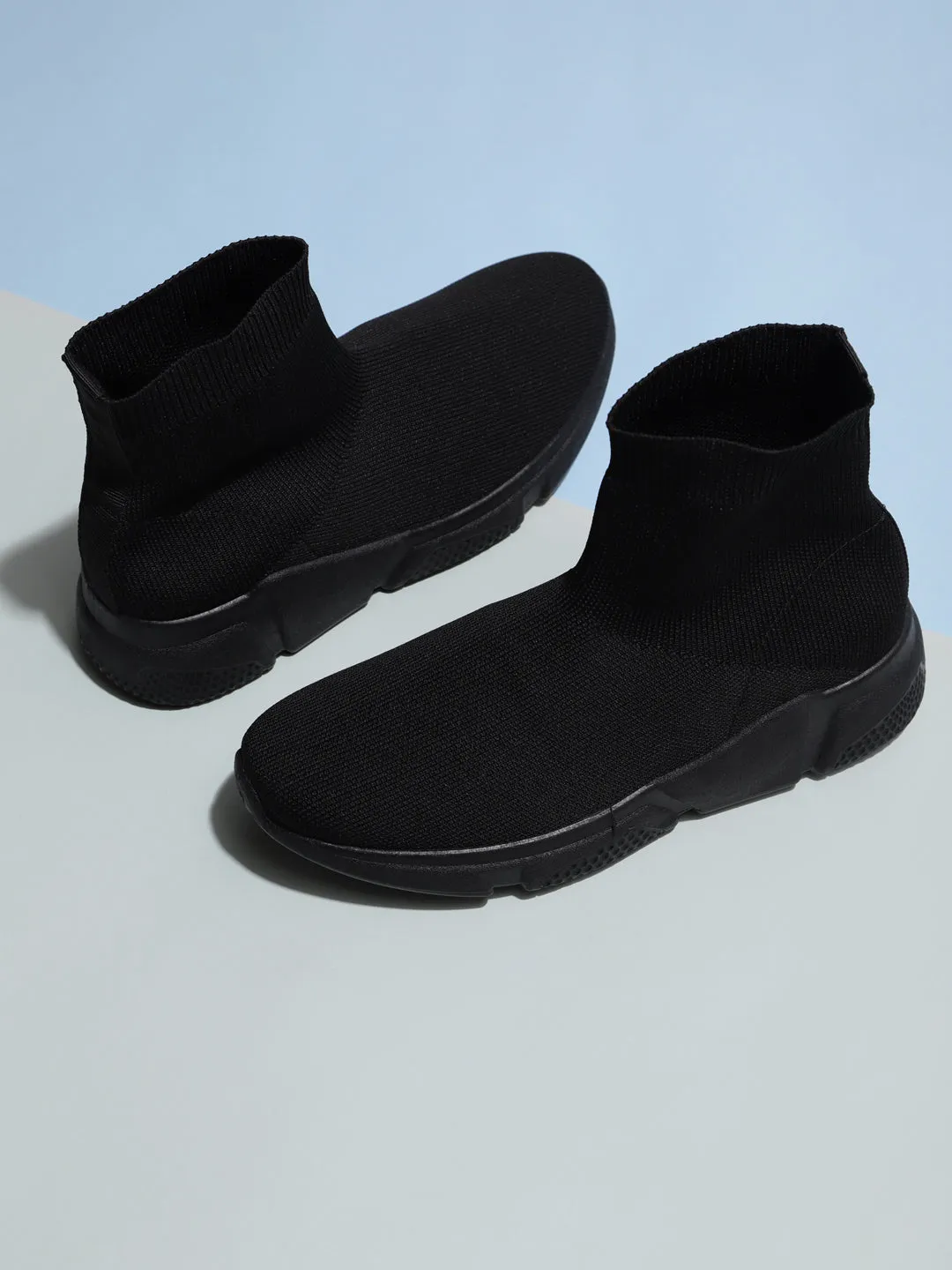 Total Black Slip-On Sneakers (TC-RS3440-TOTBLK)