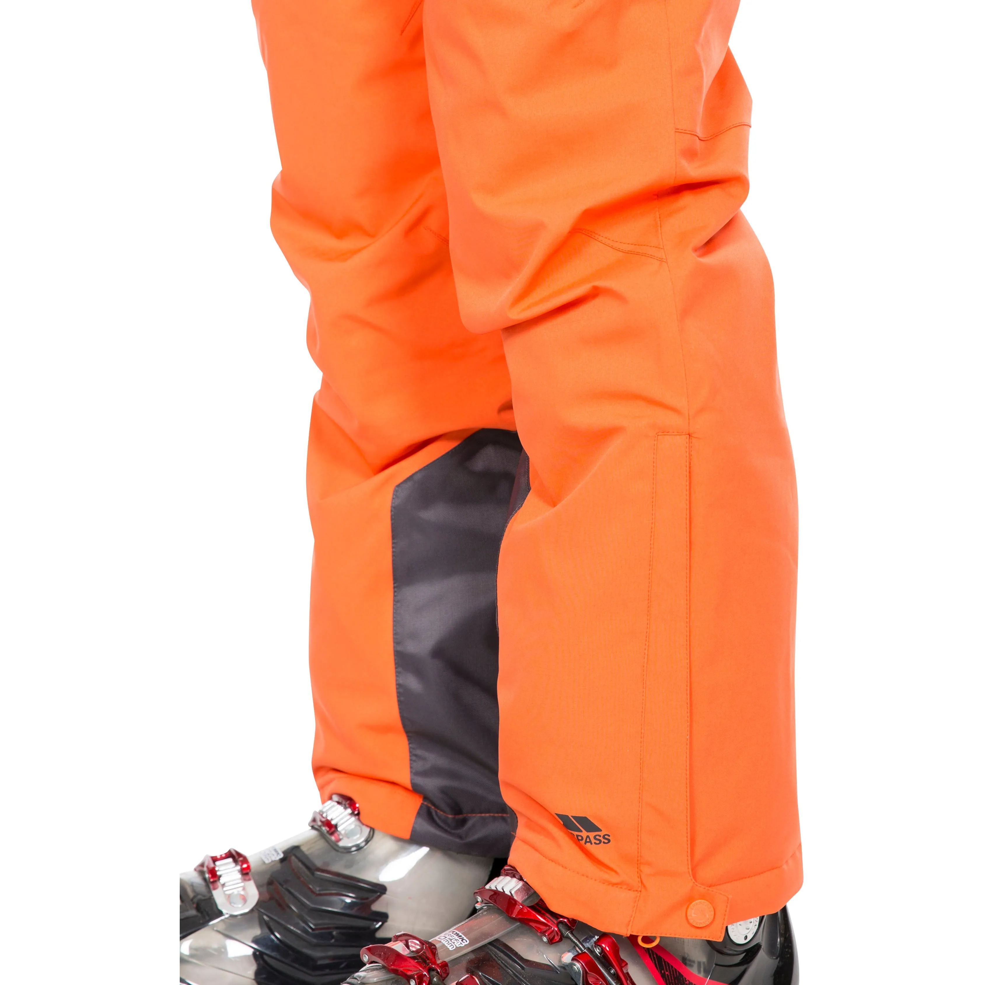 Trevor Mens Lightly Padded Slim Fit Ski Trousers in Orange