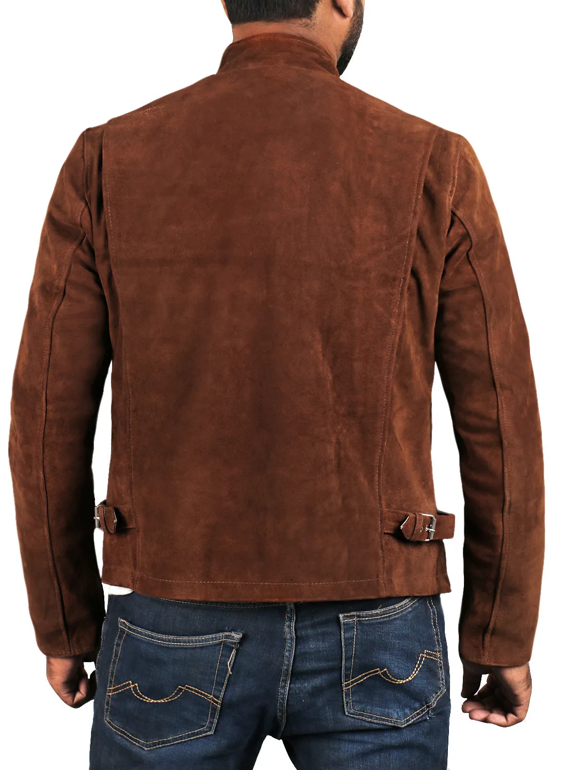 Varnis Brown Suede Leather Jacket